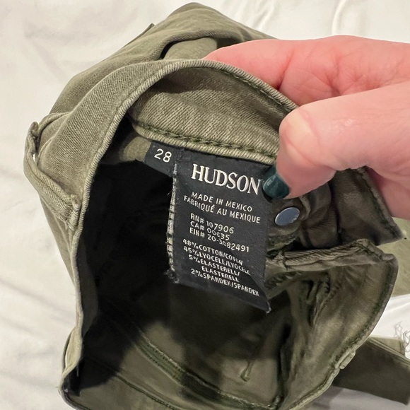 Hudson Jeans Olive Green Women's Jeans - Picture 3 of 4